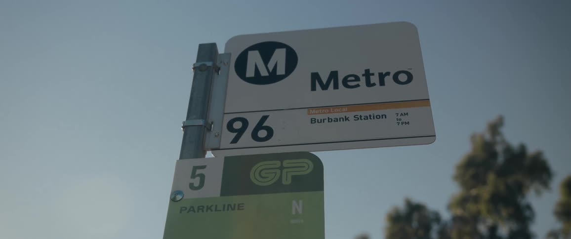 A close up clip of a sign post