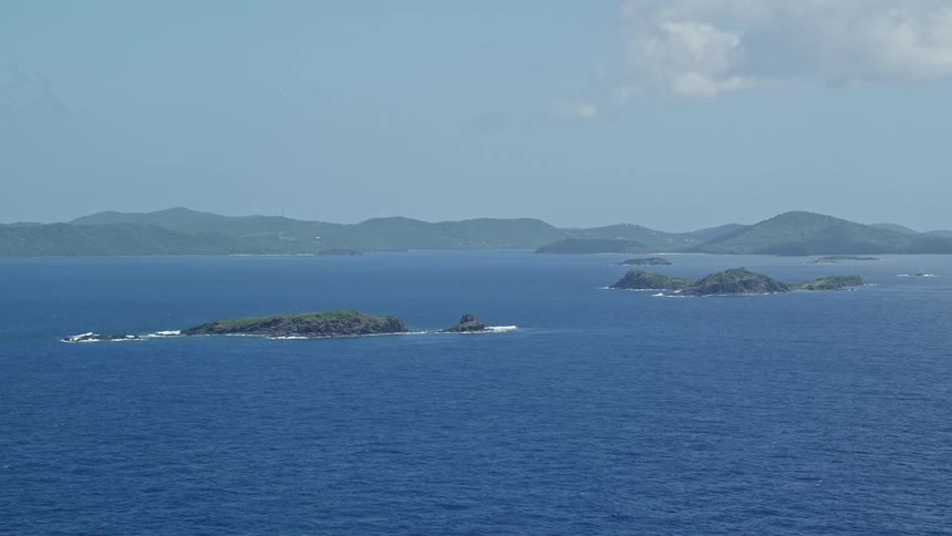 Two islets in a calm sea