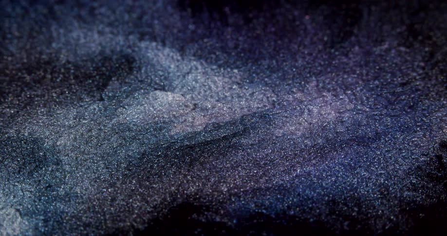 An abstract object full of glowing particles on top and they are blinking