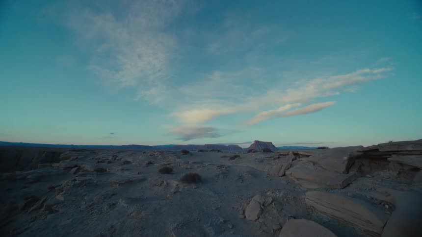 Series of rocks in the valley during the day