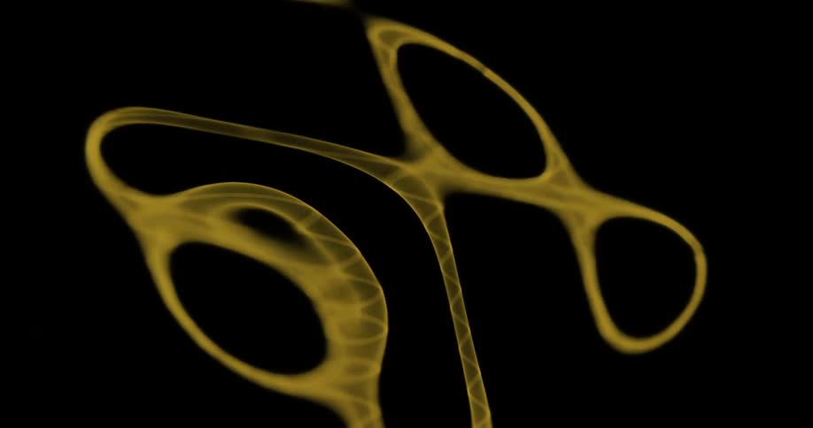 Shiny golden stripe fluid art