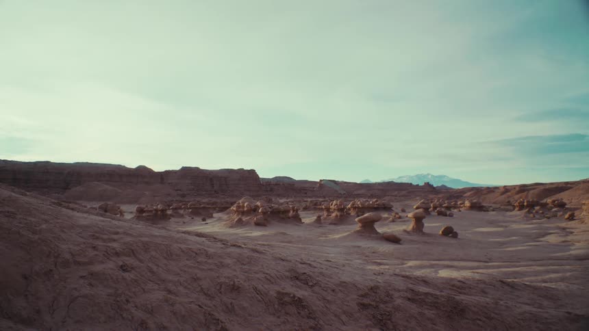 A region with some rock formations on sandy soil