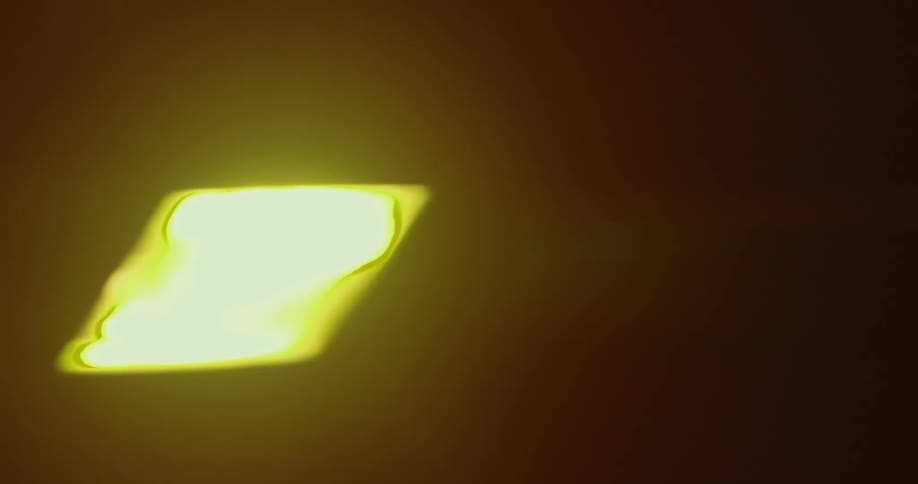 Closeup of the ceiling with a moving transport and passing lights