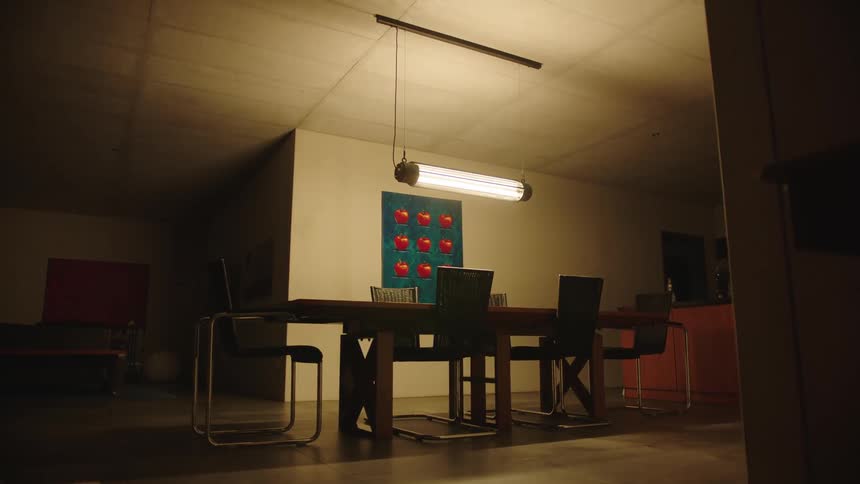 A clip of furnitures in a home