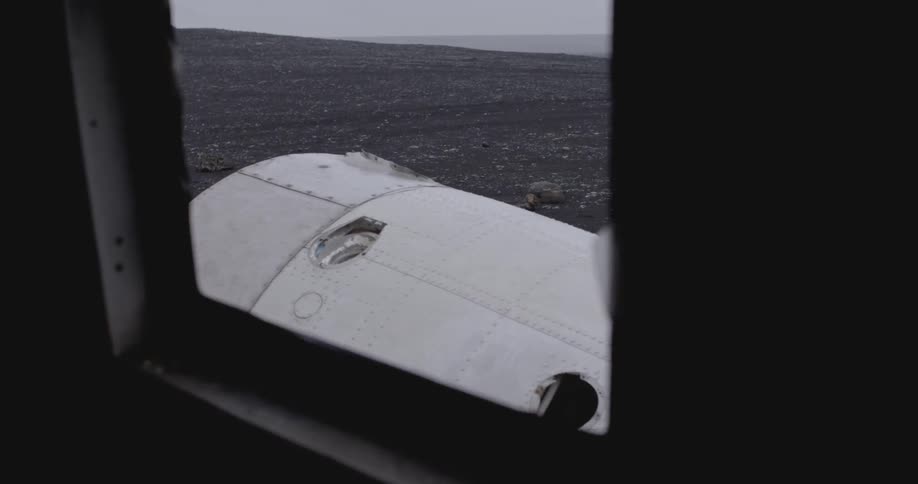 Window view of a plane's engine