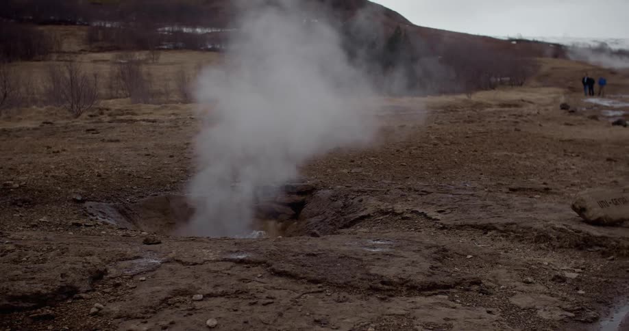 Bubbling water and condensation coming out of hole in ground