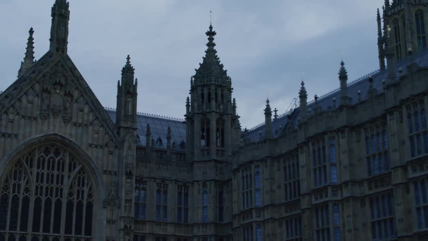 Exterior view of big ben on a cloudy day