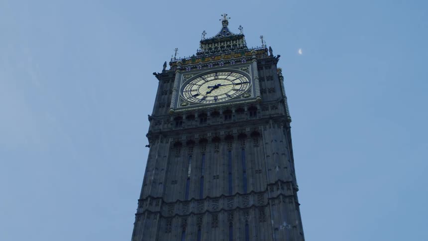 View of big ben clock tower in the morning