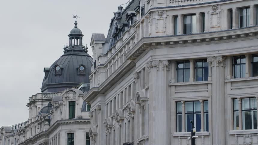 A building with a dome in a city