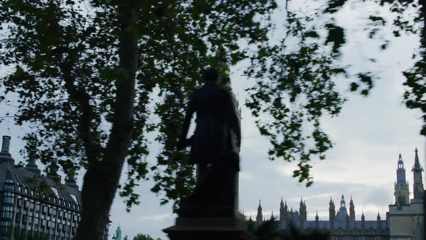 A clip of a clock tower