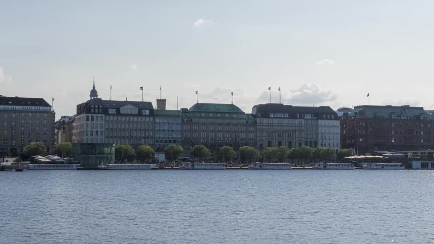 Beachfront with ferries during sunny days