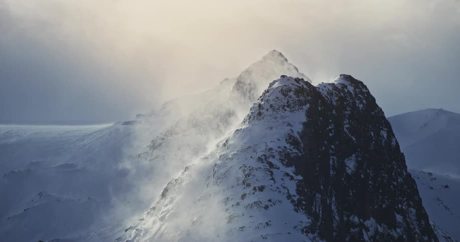 A clip of a snow mountain