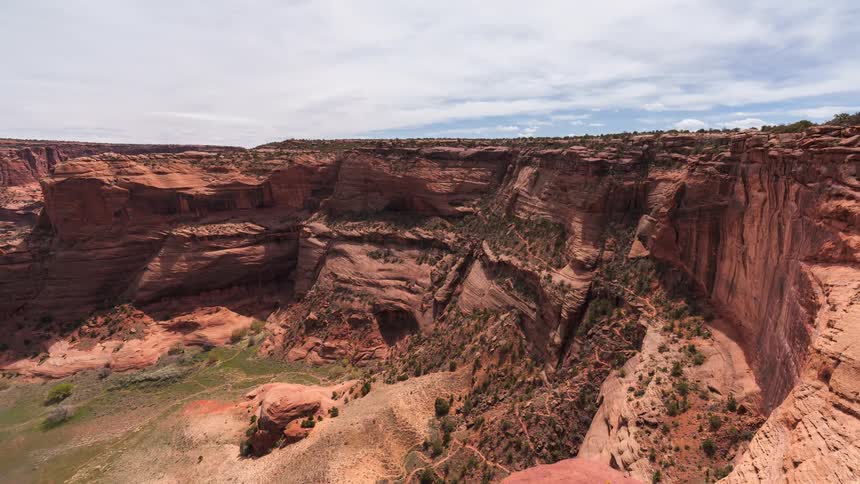 In the grand canyon the ground level is seen
