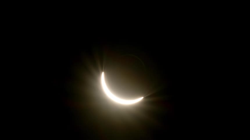 the sun during a total solar eclipse