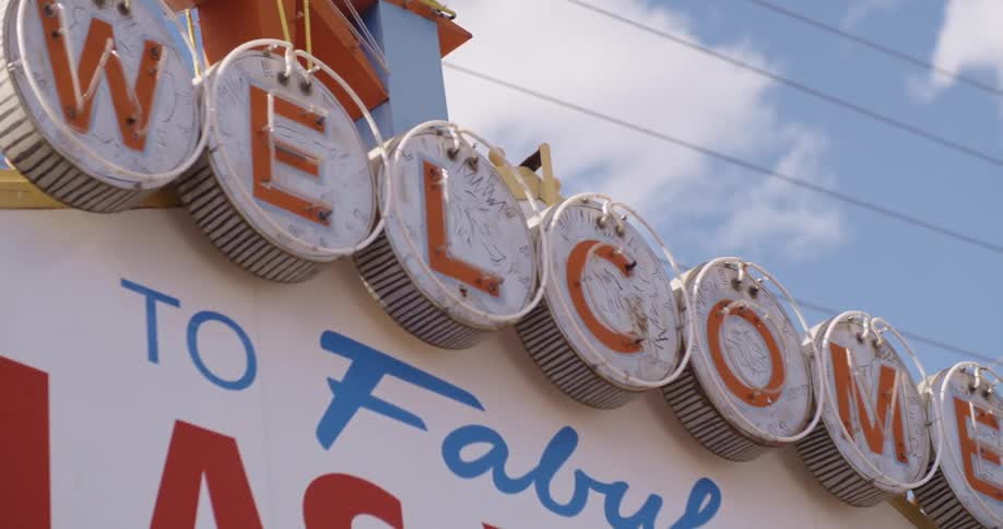 The las vegas welcome sign