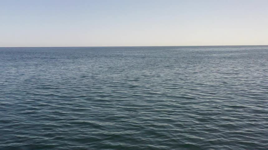 Top of the ocean during the day