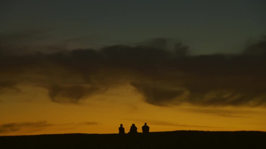 A clip of three friends sitting