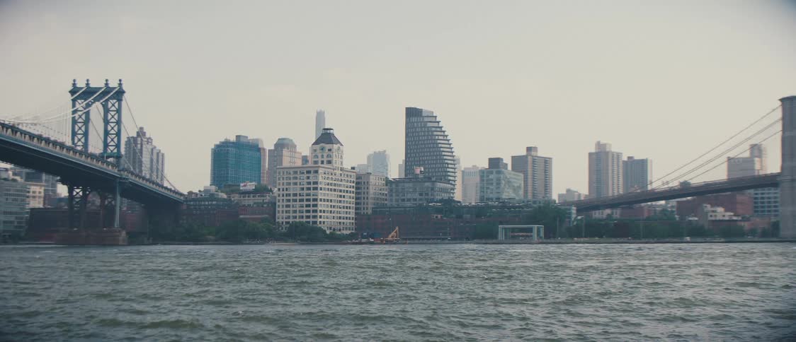 Panorama of a metropolis with a skyscraper by the sea