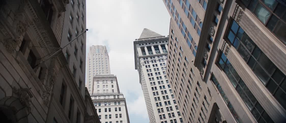 A city with lots of highrise buildings