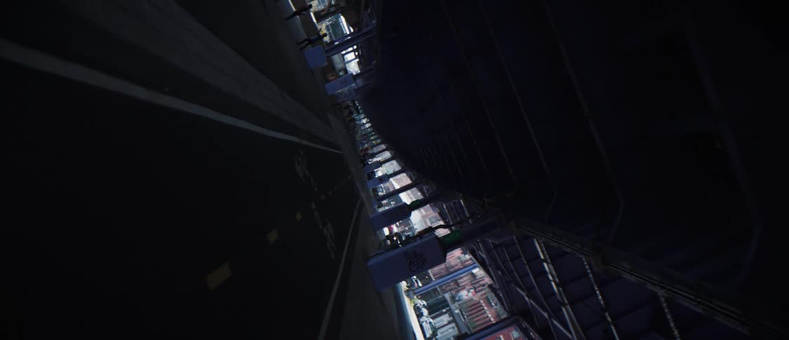 Panorama of a street under a viaduct and half a metropolis