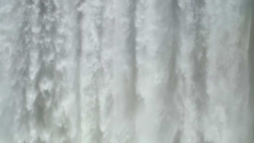 Freefalling waterfall from a cliff