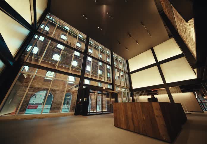 The interior of the museum entrance