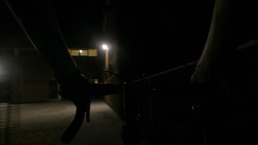A clip of riding a bicycle