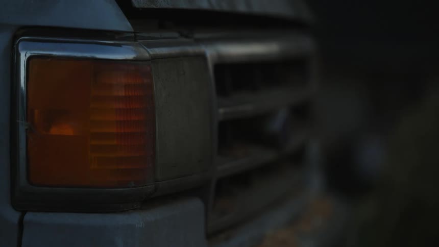 The vehicle is parked outside