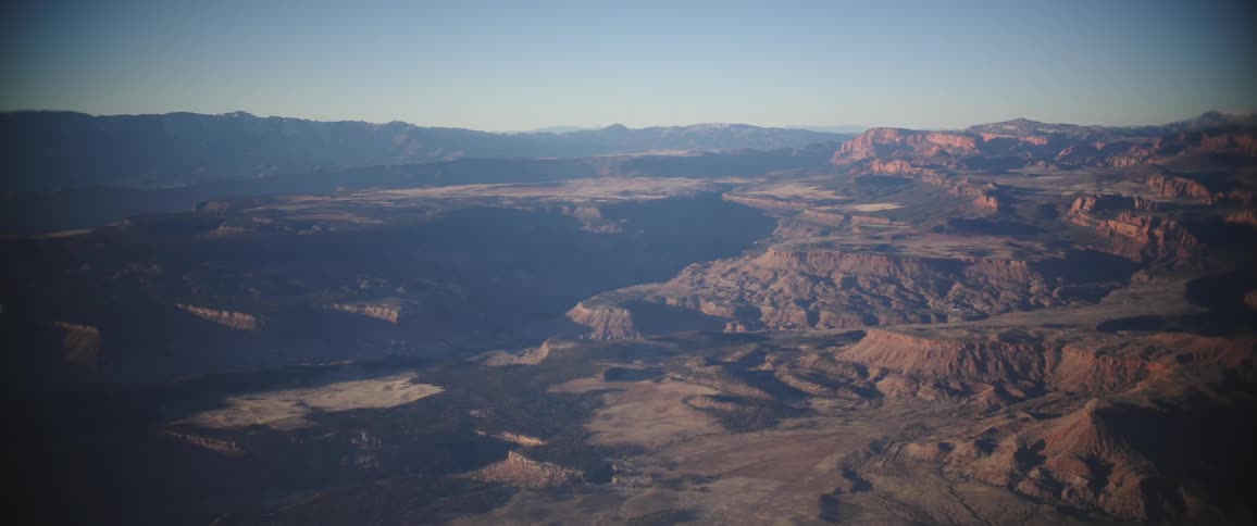 A mountainous landscape gives rise to valleys and canyons