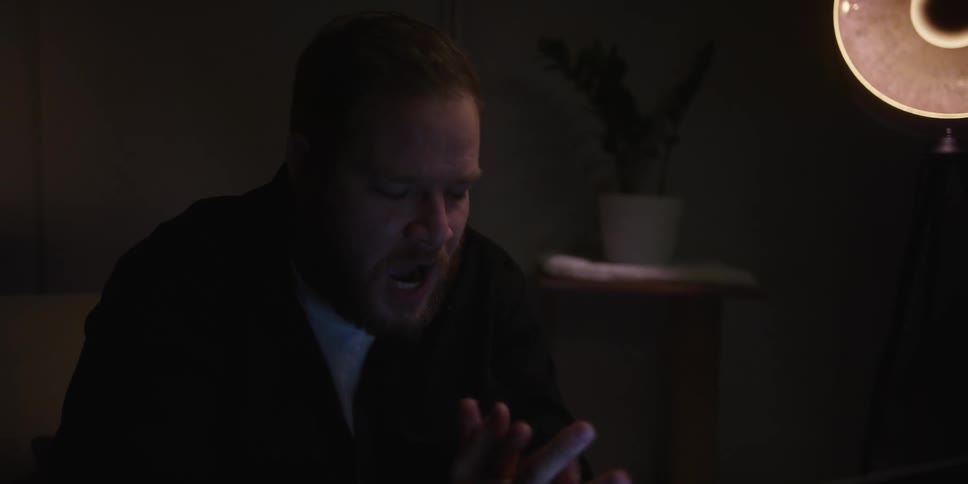 A man having a conversation on his laptop