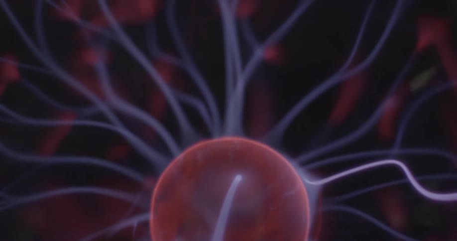 Electricity flows around an orb
