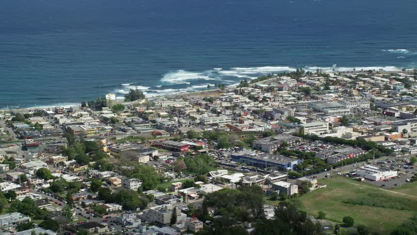 A small city on the coast