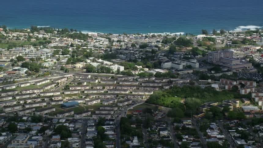 The suburbs are on the shore