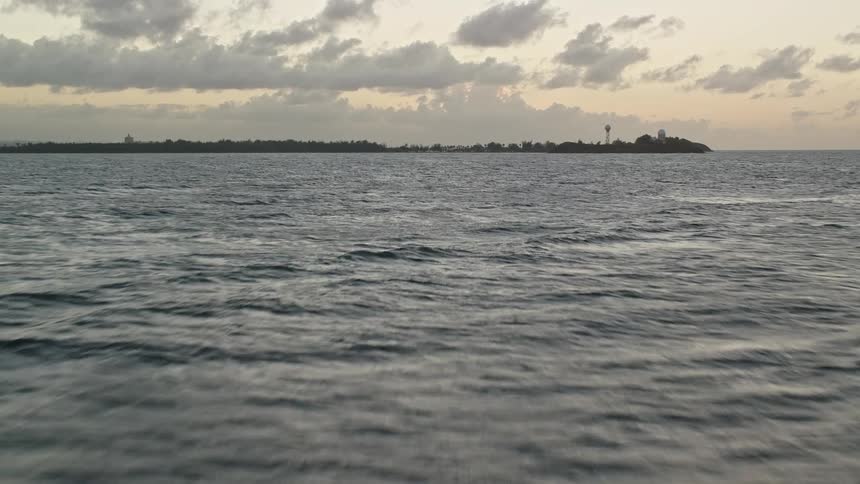 A revealing clip of an island closer to the sea