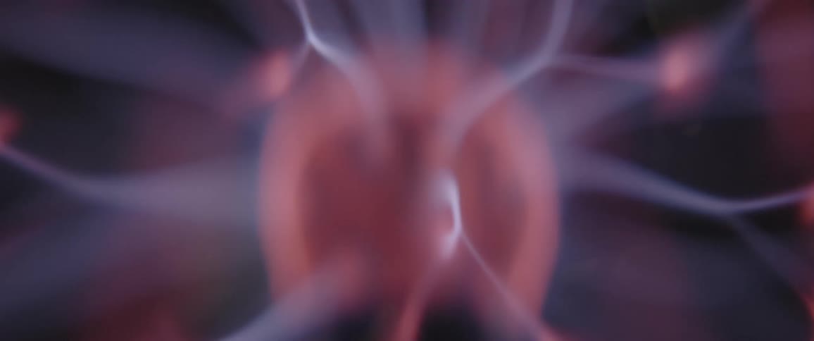 An experiment where electric bolts are emitted by a device