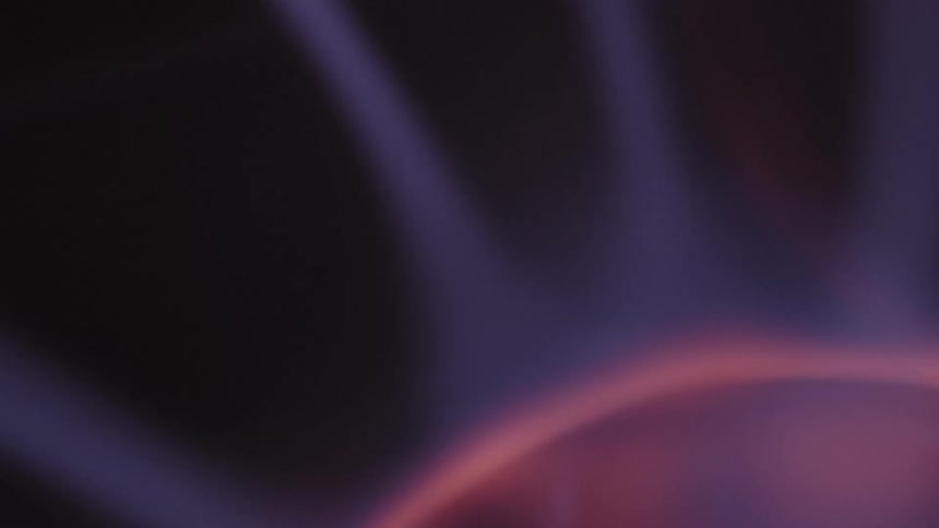 Close up of plasma ball shining