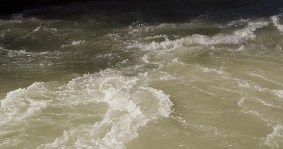 River with flowing water in motion