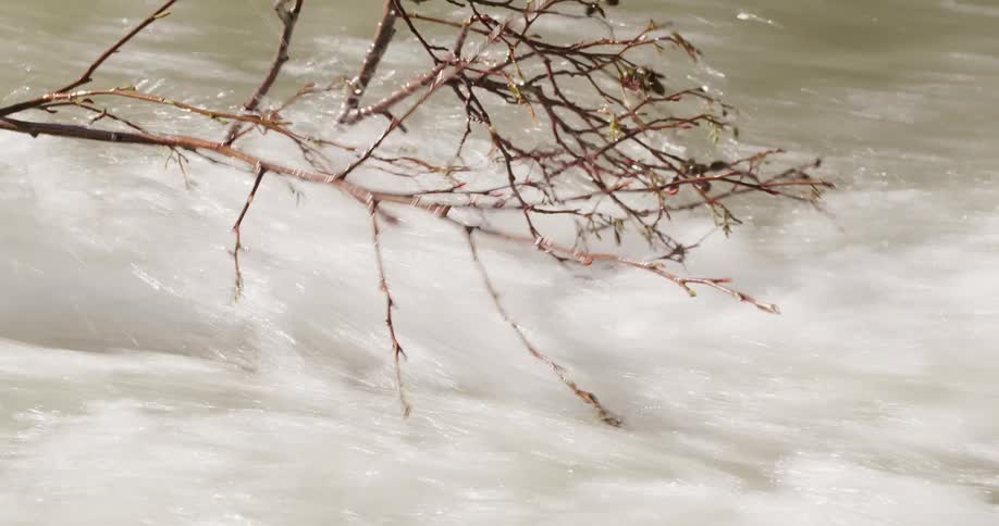 A flood during a sunny day