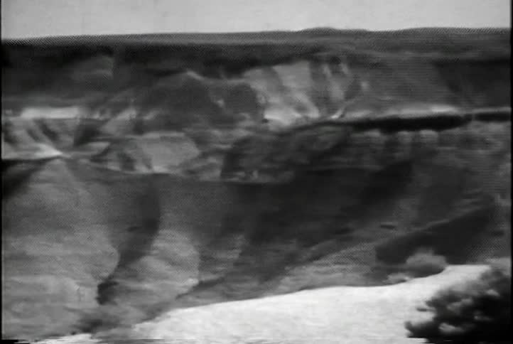 Dry valley of mountains