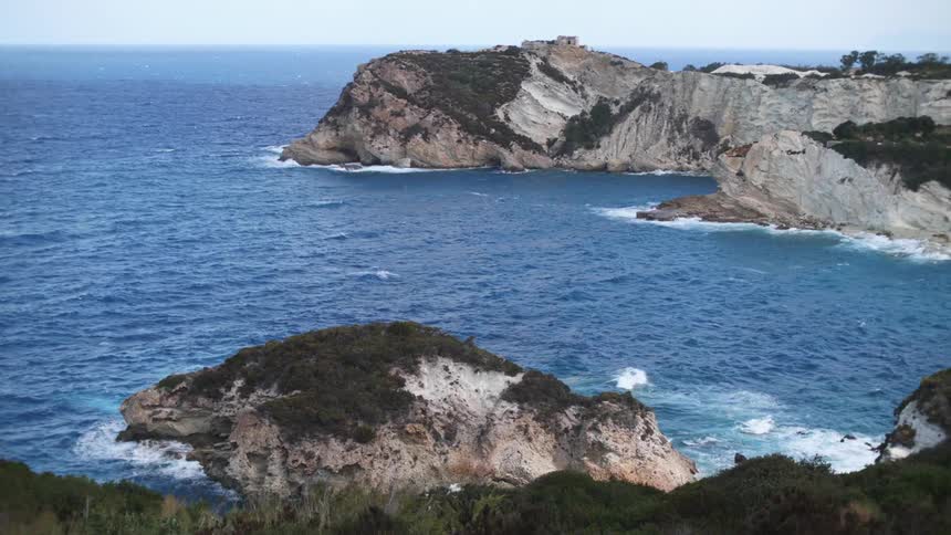 Natural sea landscape over the coast