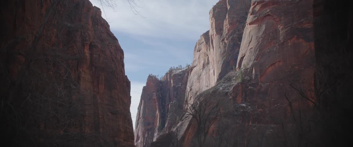 Mountains with extremely tall cliffs