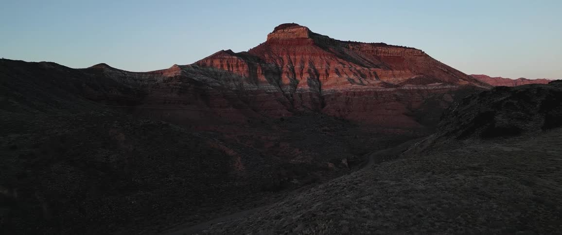 Whose landscape and geological mountains in the morning sky