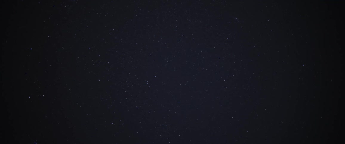 View of the night sky with stars