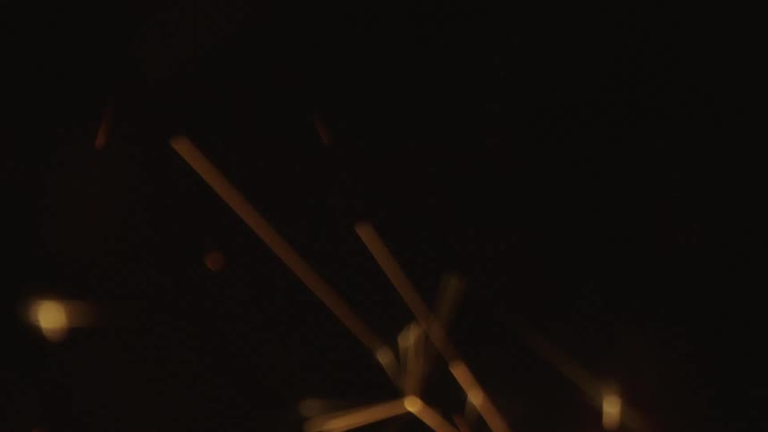 Fireworks light up the dark sky