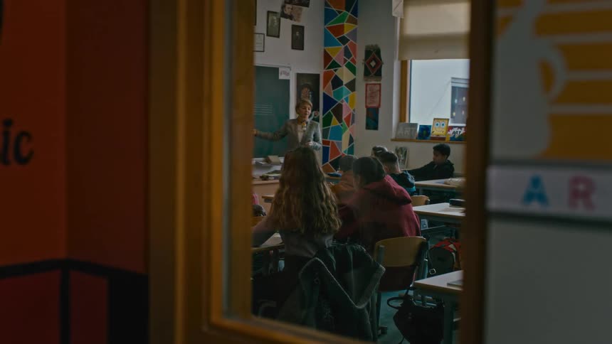 A group of students in a room together