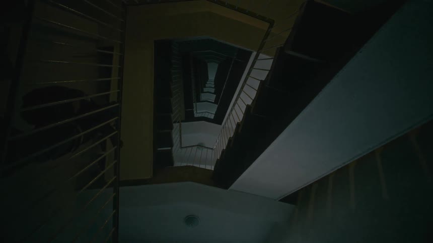 Little boy dancing on the stairs of a building