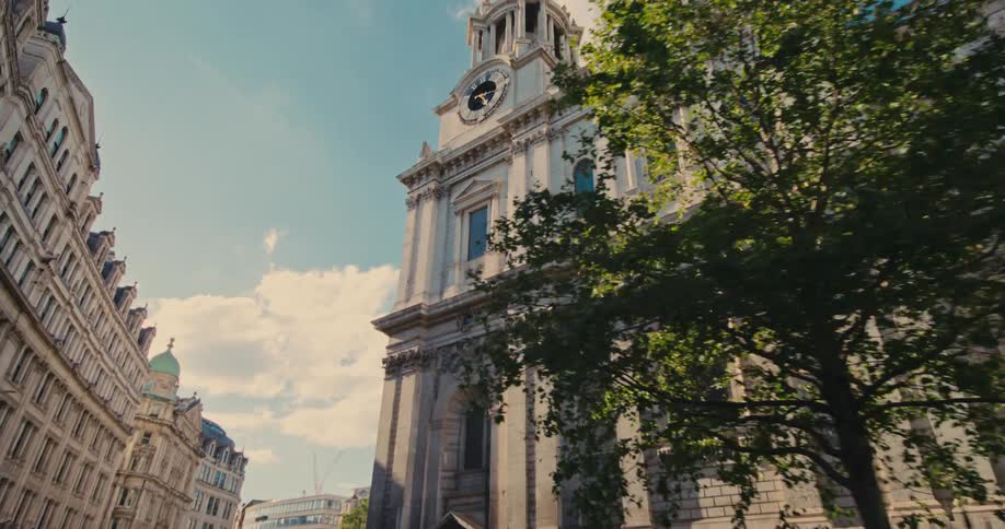 Cathedral in the middle of a city