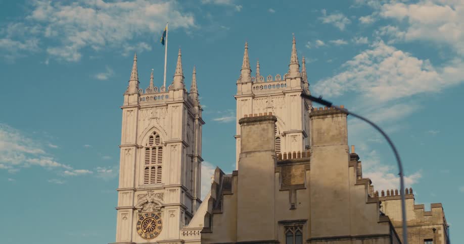 Exterior view of Westminster Abbey
