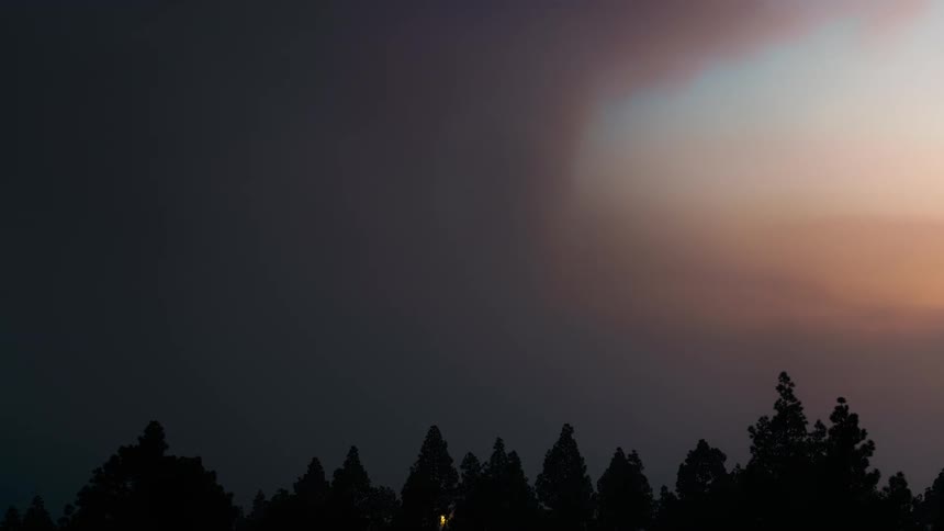A night clip of the sky