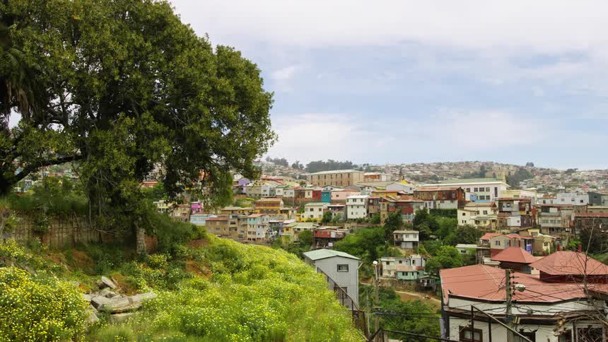 The homes are over the hill